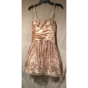 Strapless homecoming dress